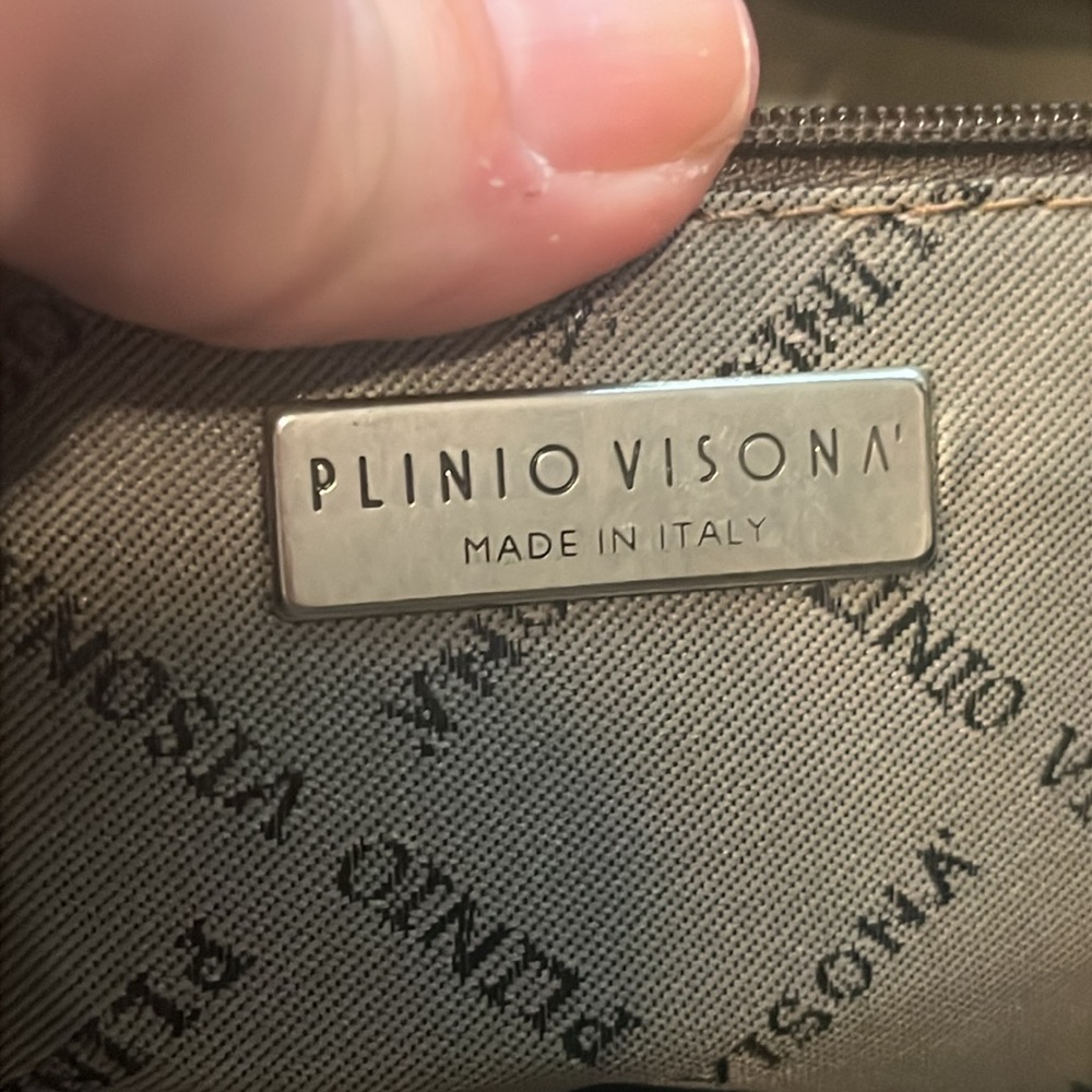 Plinio Visona Olive Green Hobo Bag - Picture 9 of 10